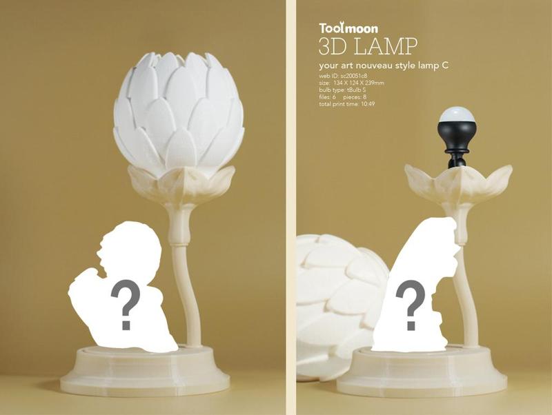 your art nouveau style lamp C