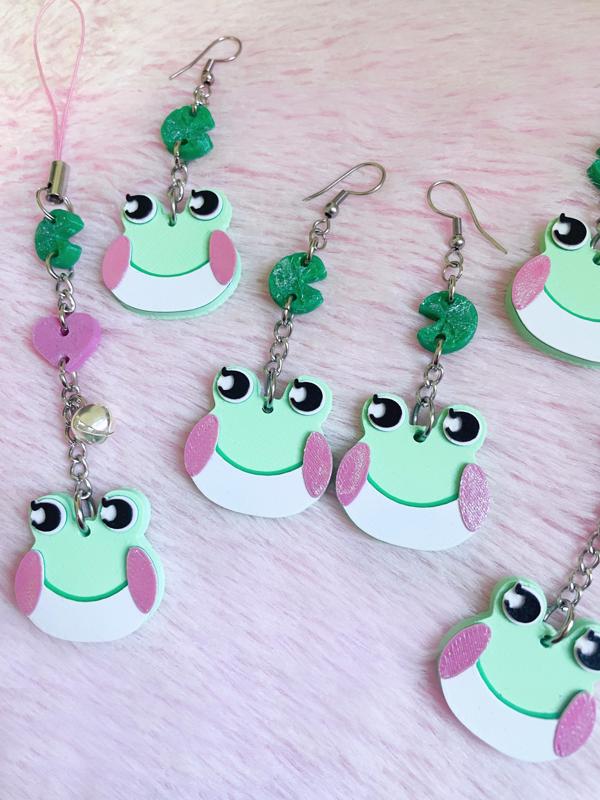Lily inspired earrings - Animal Crossing