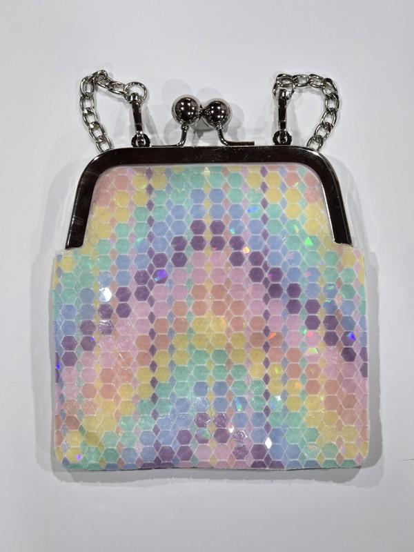 5 inch kiss clutch hex and diamond pattern