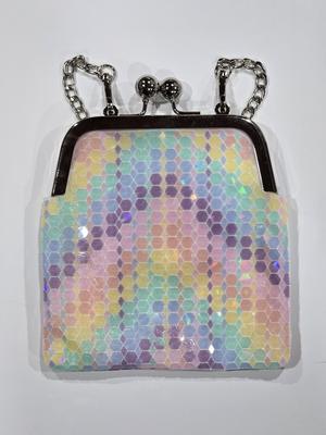 5 inch kiss clutch hex and diamond pattern