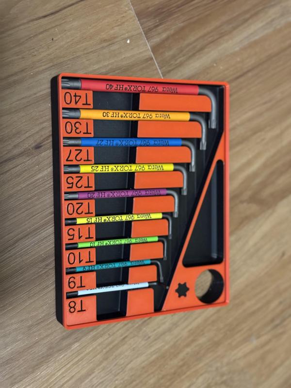 Wera Torx L-Key Gridfinity Holder