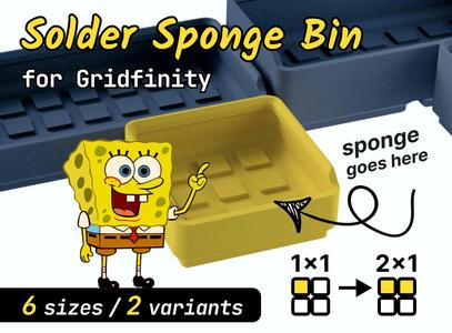 Gridfinity Solder Sponge