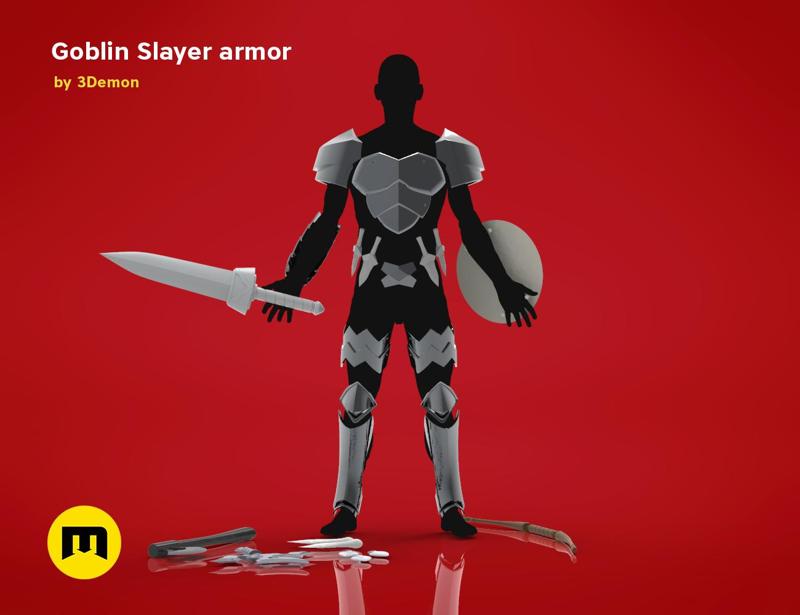 Goblin Slayer Armor. Helmet and Weapons