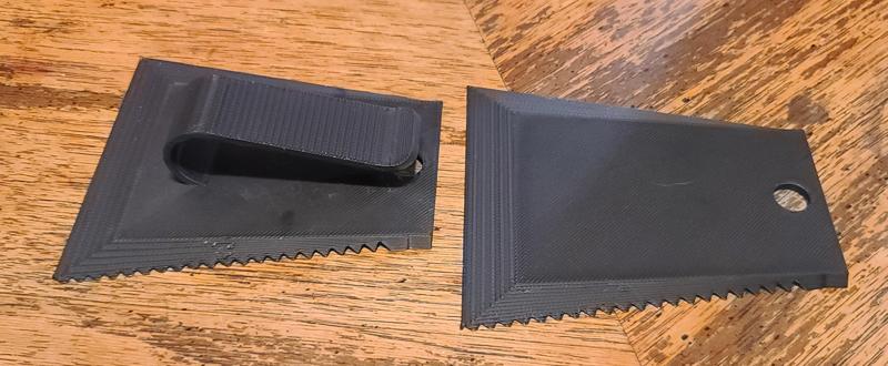 Visor Clip Ice Scraper with Keychain hole