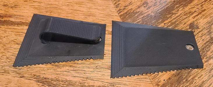 Visor Clip Ice Scraper with Keychain hole