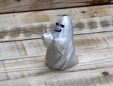 Middle Finger Swearing Ghost