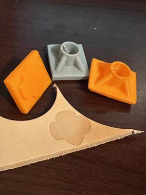Girl Scout Trefoil Leather Stamp (Craftool style)