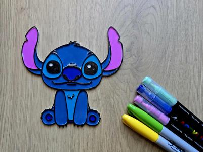 Cute Stitch DIY Coloring Drawing Panel Fun Gift Kid