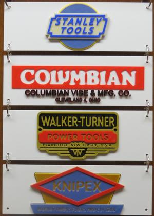 Vintage Tool Logos #4  (Stanley, Columbian, Knipex, Walker-Turner)