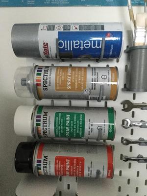 IKEA Skadis spray paint holder
