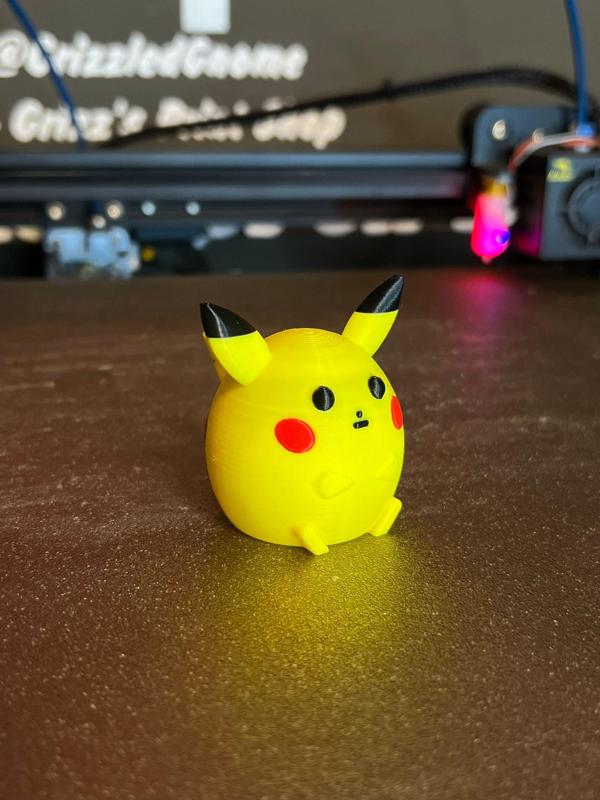 Chubby Pikachu - Print in Place