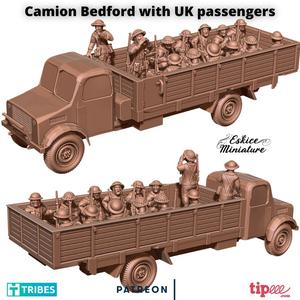 Camion bedford with UK passengers - 28mm