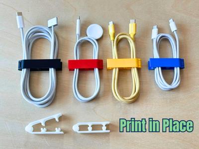 Cable Organizer / Snap Cable Clip - Print in place