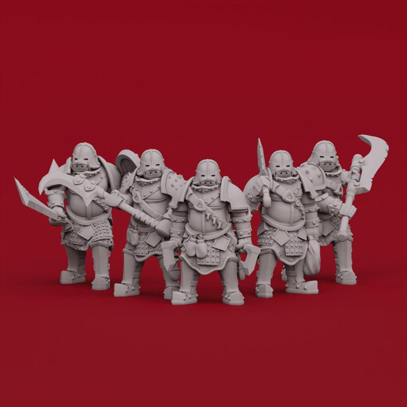 Pig Orc soldiers groupe 3