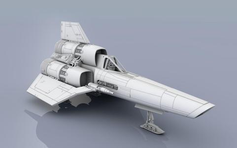 Original BattleStar Galactica Colonial Viper 1-32 scale