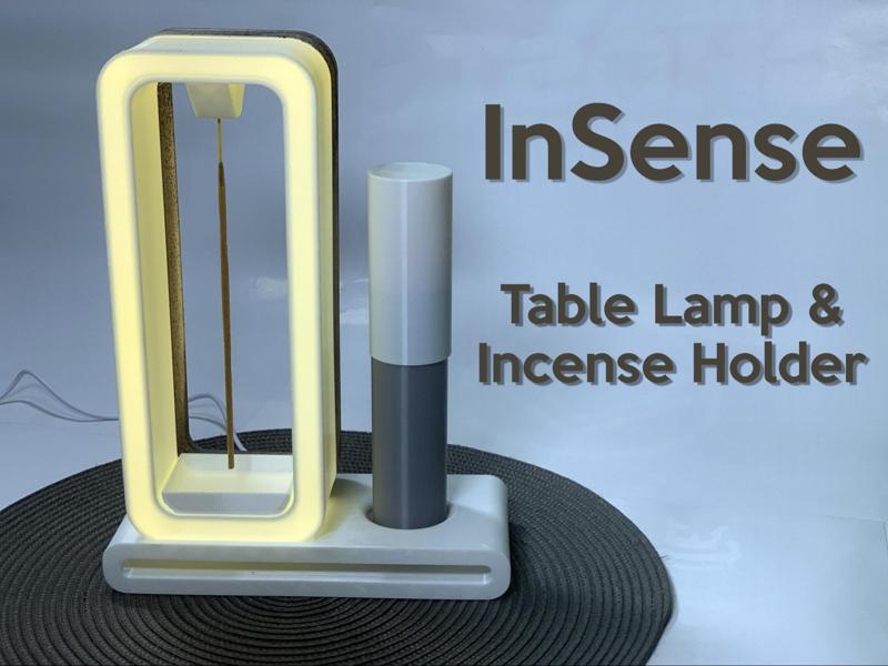 InSense - Table Lamp & Incense Stick Holder