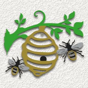 EXCLUSIVE Painted Beehive wall art home decor