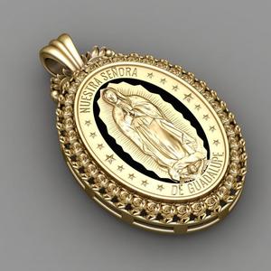 Guadalupe Our Lady  Pendant  3D Print Model