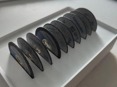 Gridfinity - Disc Holder - (10 Slots - 38x0.2mm)