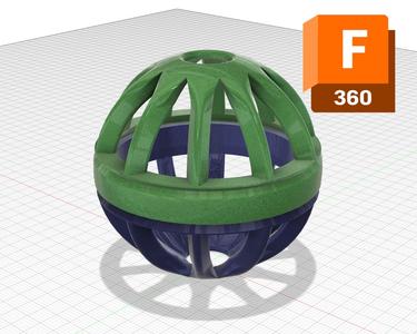 Twist & Treat Ball - Cat Toy (Fusion360)