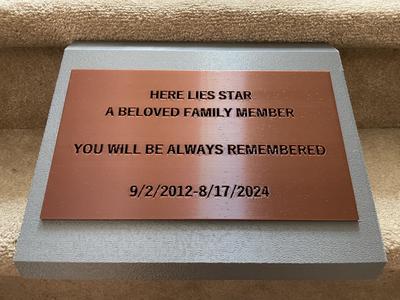 placard with base