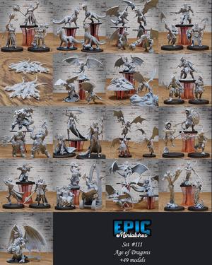 Age of Dragons Set / Dragon & Dwarf Encounter / Wyvern & Wyrm Collection / Pre-Supported