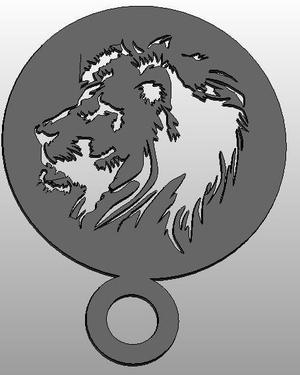 coffee Stencil - lion
