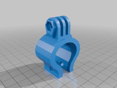 Paint ball action cam barrel mount