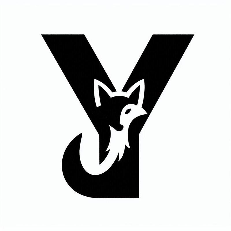 Fox alphabet: Letter Y (version 1)