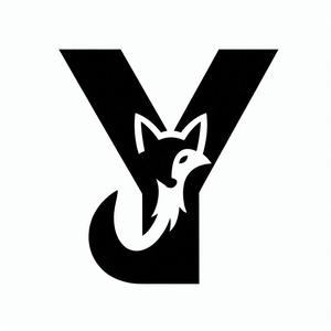 Fox alphabet: Letter Y (version 1)