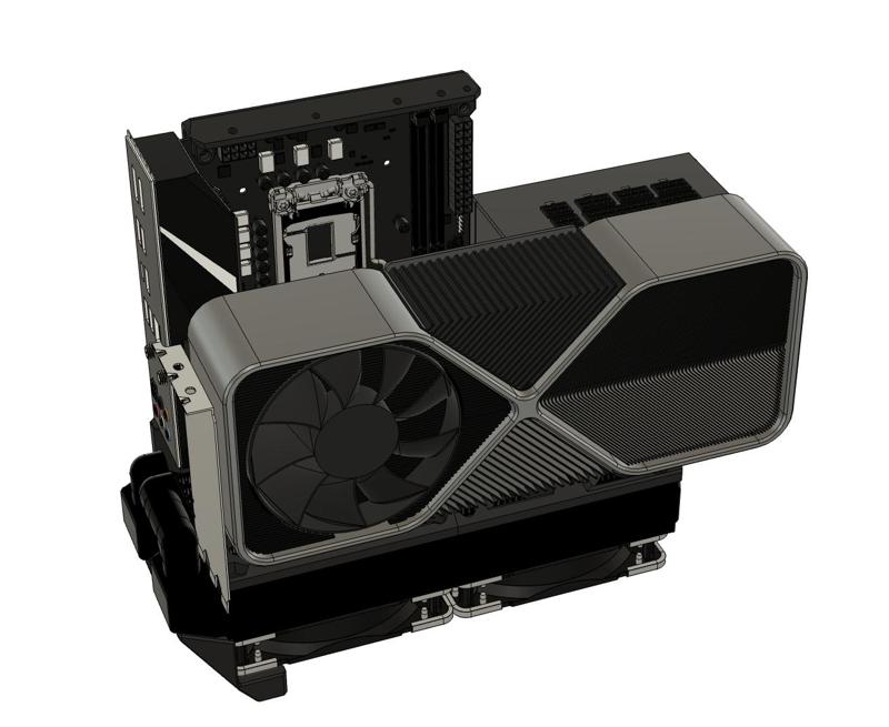240mm Water-Cooler Mounted ITX Gaming PC