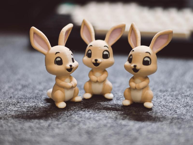 Cute little easter bunny