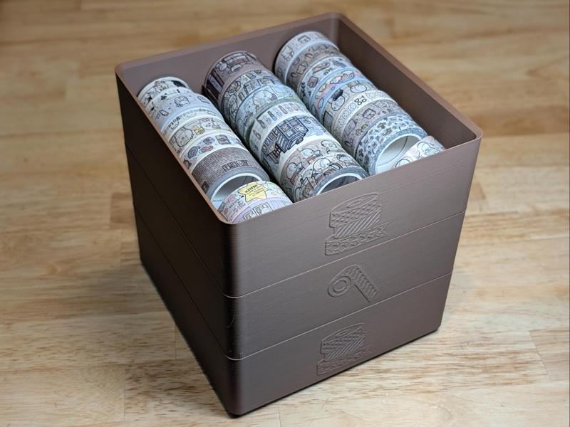 Washi Tape Container (v2, stackable!)