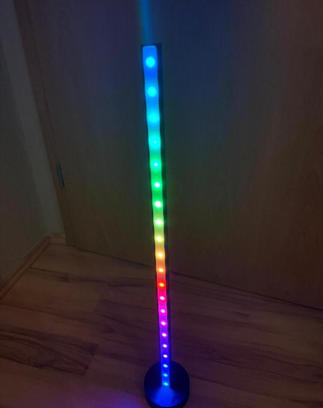 Wi-Fi RGB Floor Lamp (ESP8266 + WS2812 LEDs)