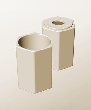 CH96-150-P Pierced container modular stackable module bin box