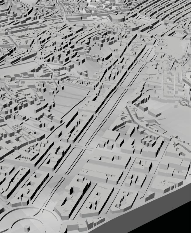 LISBON, Skyline 3d map