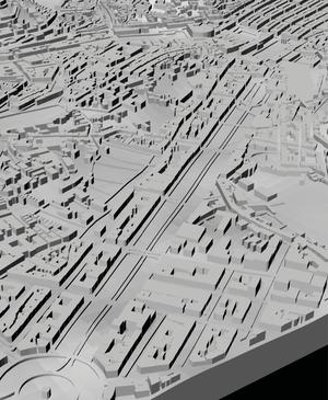 LISBON, Skyline 3d map