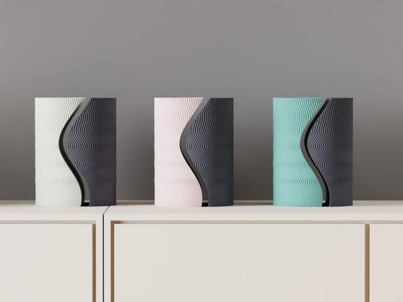 Modern Vase with Two Part Split Design