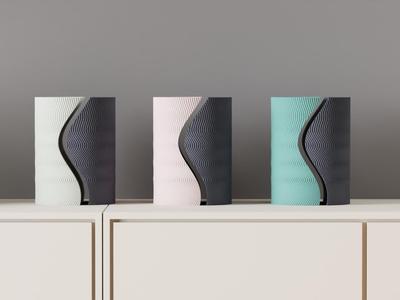 Modern Vase with Two Part Split Design