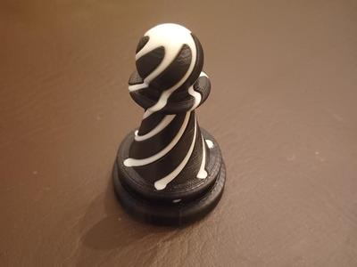 Spiral Passthrough Chess Pawn