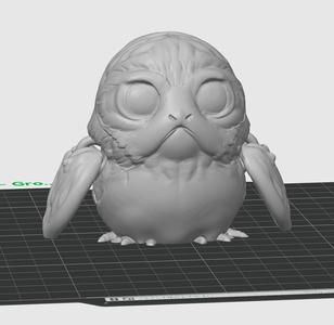 Grower Porg - Star Wars - 3D print STL and multicolor 3MF file