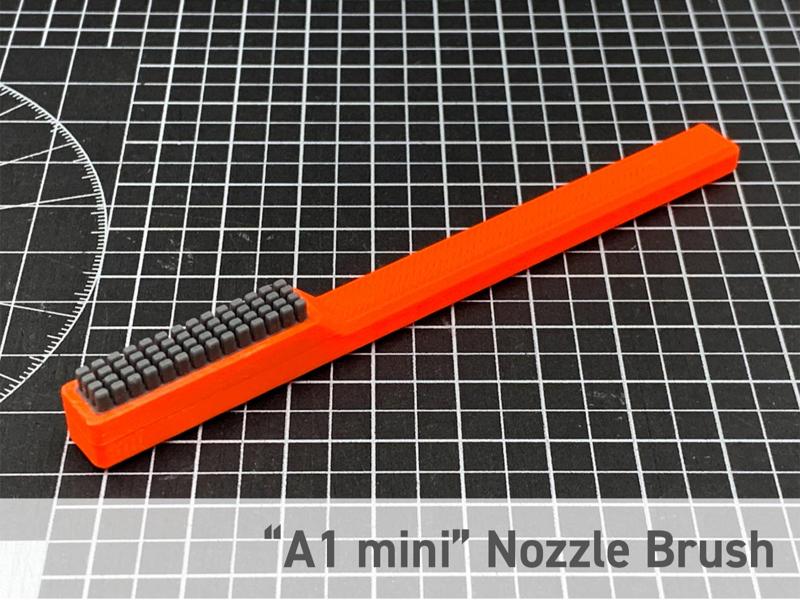 Nozzle Brush Handle with A1 mini Nozzle Wiper