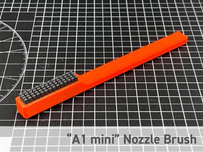 Nozzle Brush Handle with A1 mini Nozzle Wiper