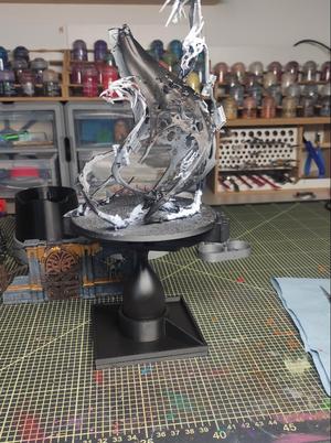 Painting Handle Stand also Airbrush Turntable 