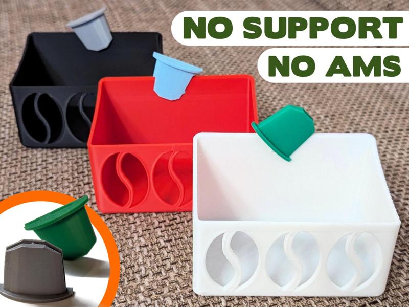 Small box with clip-on for Nespresso capsules