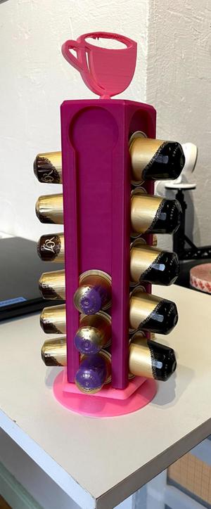 Nespresso or L'Or capsule holder with 608zz bearing