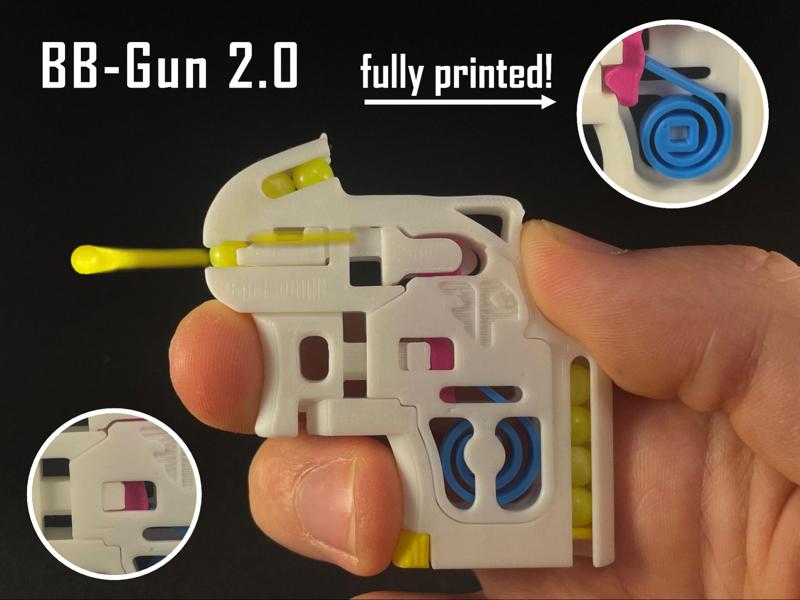BB Gun 2.0 | fully printed | shoots over 5m!