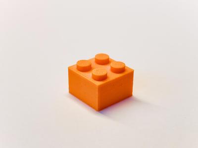Precision-engineered 2x2 Legos-compatible Brick