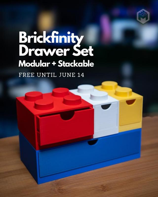 Brickfinity - Modular Brick Drawer Base Set