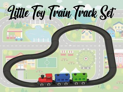 Little Toy Train Track Set